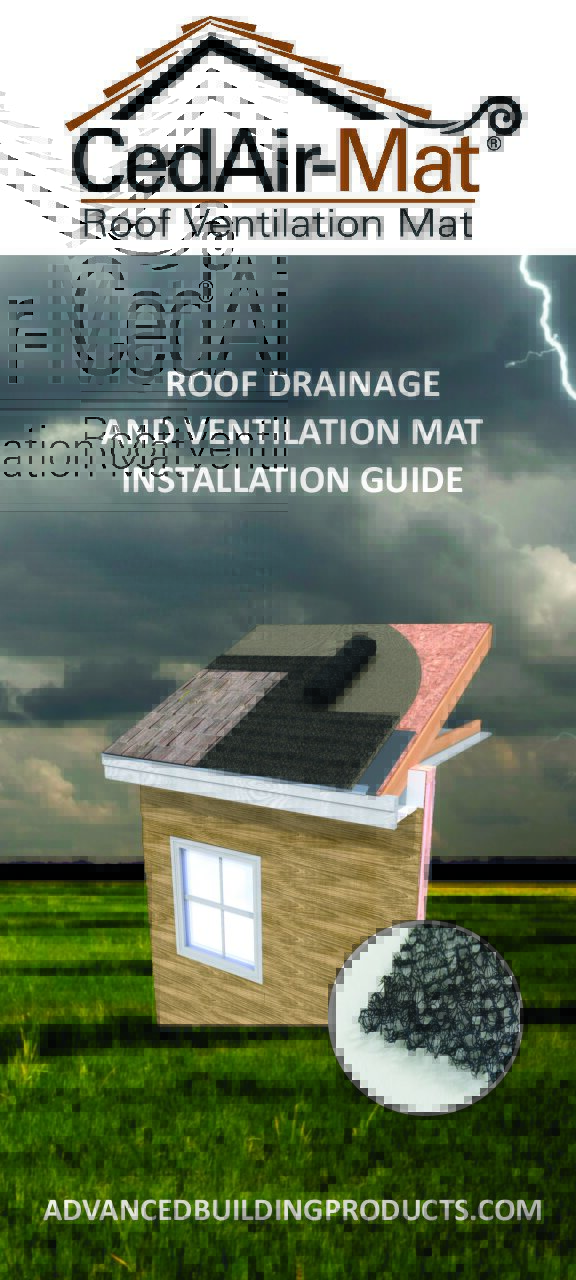 Roof Drainage and Ventilation Mat Installation Guide