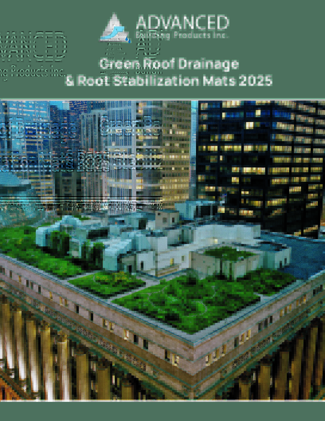 Green Roof Drainage & Root Stabilization Mats 2025